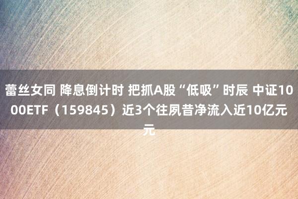 蕾丝女同 降息倒计时 把抓A股“低吸”时辰 中证1000ETF（159845）近3个往夙昔净流入近10亿元