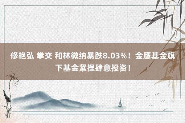 修艳弘 拳交 和林微纳暴跌8.03%！金鹰基金旗下基金紧捏肆意投资！