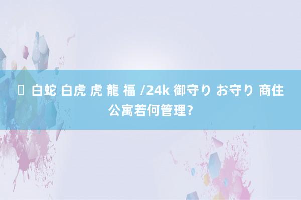 ✨白蛇 白虎 虎 龍 福 /24k 御守り お守り 商住公寓若何管理？