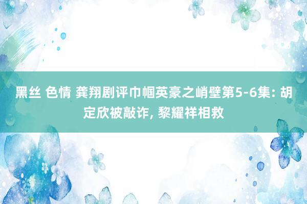 黑丝 色情 龚翔剧评巾帼英豪之峭壁第5-6集: 胡定欣被敲诈， 黎耀祥相救