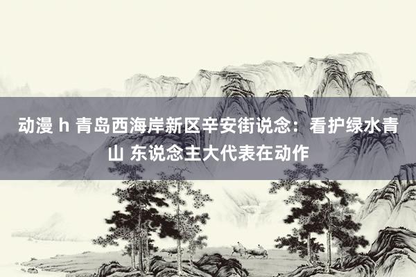 动漫 h 青岛西海岸新区辛安街说念：看护绿水青山 东说念主大代表在动作