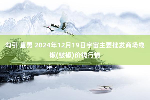 勾引 直男 2024年12月19日宇宙主要批发商场线椒(皱椒)价钱行情