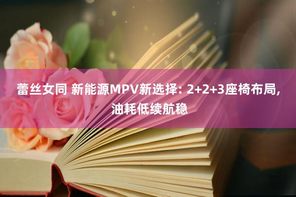 蕾丝女同 新能源MPV新选择: 2+2+3座椅布局， 油耗低续航稳