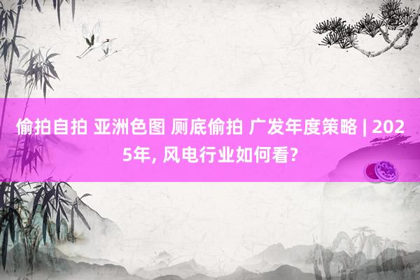 偷拍自拍 亚洲色图 厕底偷拍 广发年度策略 | 2025年， 风电行业如何看?